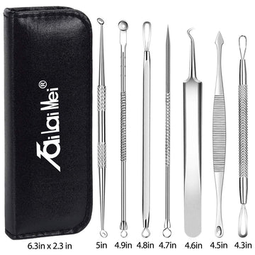 7-Piece Blackhead Remover Kit | Stainless Steel Facial Tools